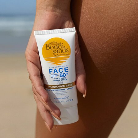 Lotiune de protectie solara pentru fata cu SPF 50+, 75 ml, Bondi Sands 604825