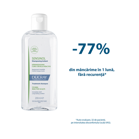 Sampon pentru scalp sensibil Sensinol, 200 ml, Ducray 619714