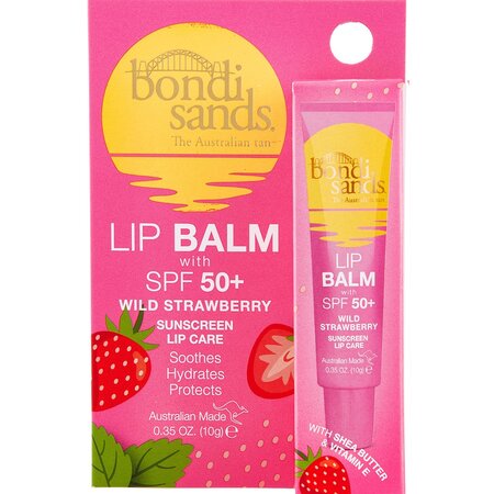 Balsam de buze protector cu capsuni si SPF 50+, 10 g, Bondi Sands 604880