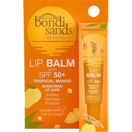 Balsam de buze protector cu mango si SPF 50+, 10 g, Bondi Sands 604901