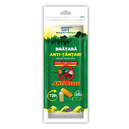 Bratara reglabila Anti-Tantari pentru copii si adulti, 1 bucata, Smart Touch