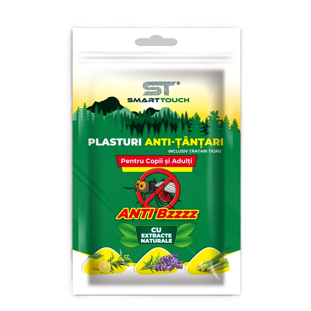 Plasturi anti-tantari pentru copii si adulti, 6 bucati, Smart Touch
