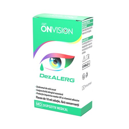 Solutie oftalmica pentru ochi uscati Onvision Dezalerg, 10 ml, Sun Wave Pharma 604969