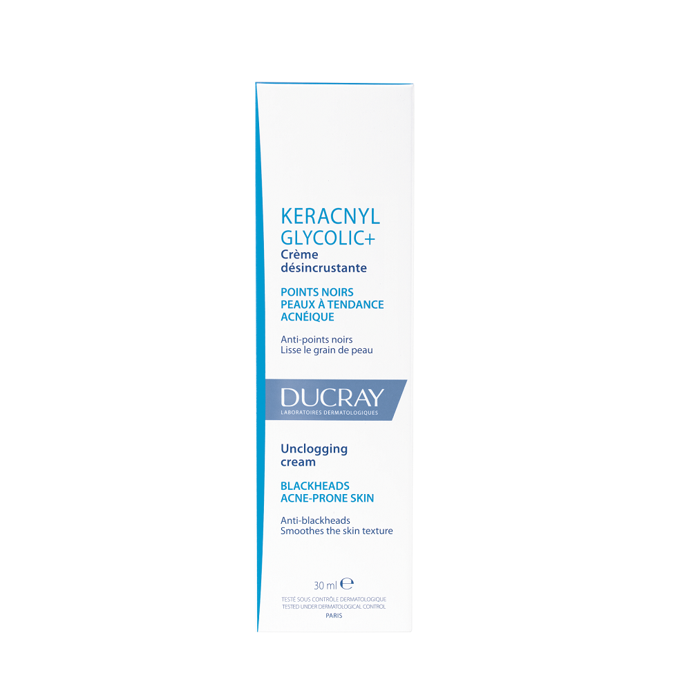 Crema calmanta anti-imperfectiuni pentru tenul cu tendinta acneica Keracnyl Glycolic Control Keracnyl, 30 ml, Ducray