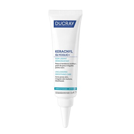 Crema calmanta anti-imperfectiuni pentru tenul cu tendinta acneica Keracnyl Glycolic Control, 30 ml, Ducray