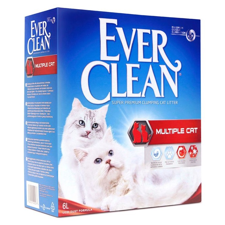 Nisip pentru litiera Multiple Cat, 6 L, Ever Clean