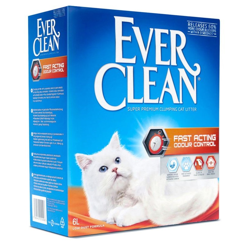 Nisip pentru litiera Fast Acting, 6 L, Ever Clean