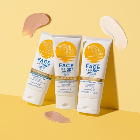 Lotiune de protectie solara matifianta pentru fata cu SPF 50+, 75 ml, Bondi Sands 605215