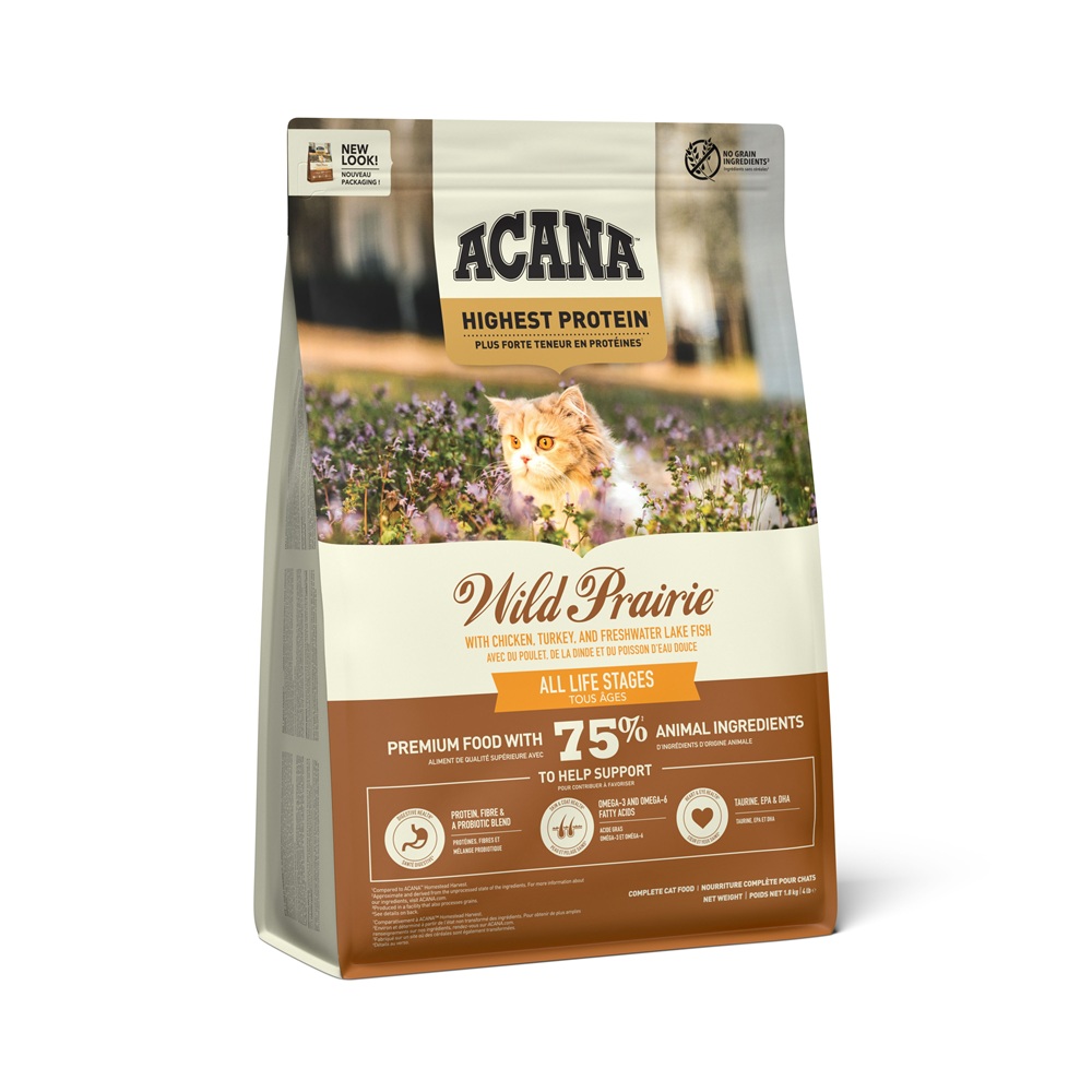 Hrana uscata pentru pisici Wild Prairie, 1.8 Kg, Acana