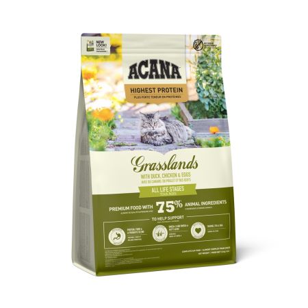 Hrana uscata pentru pisici Grasslands New, 1.8 Kg, Acana