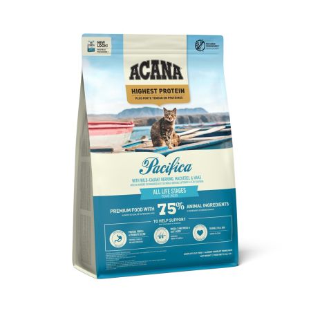 Hrana uscata pentru pisici Pacifica New, 1.8 Kg, Acana