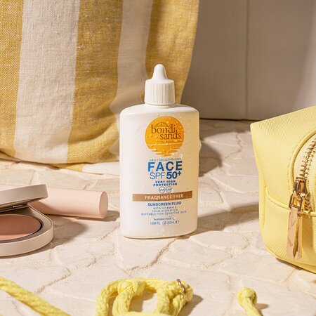 Fluid facial de protectie solara cu SPF 50+, 50 ml, Bondi Sands 605232