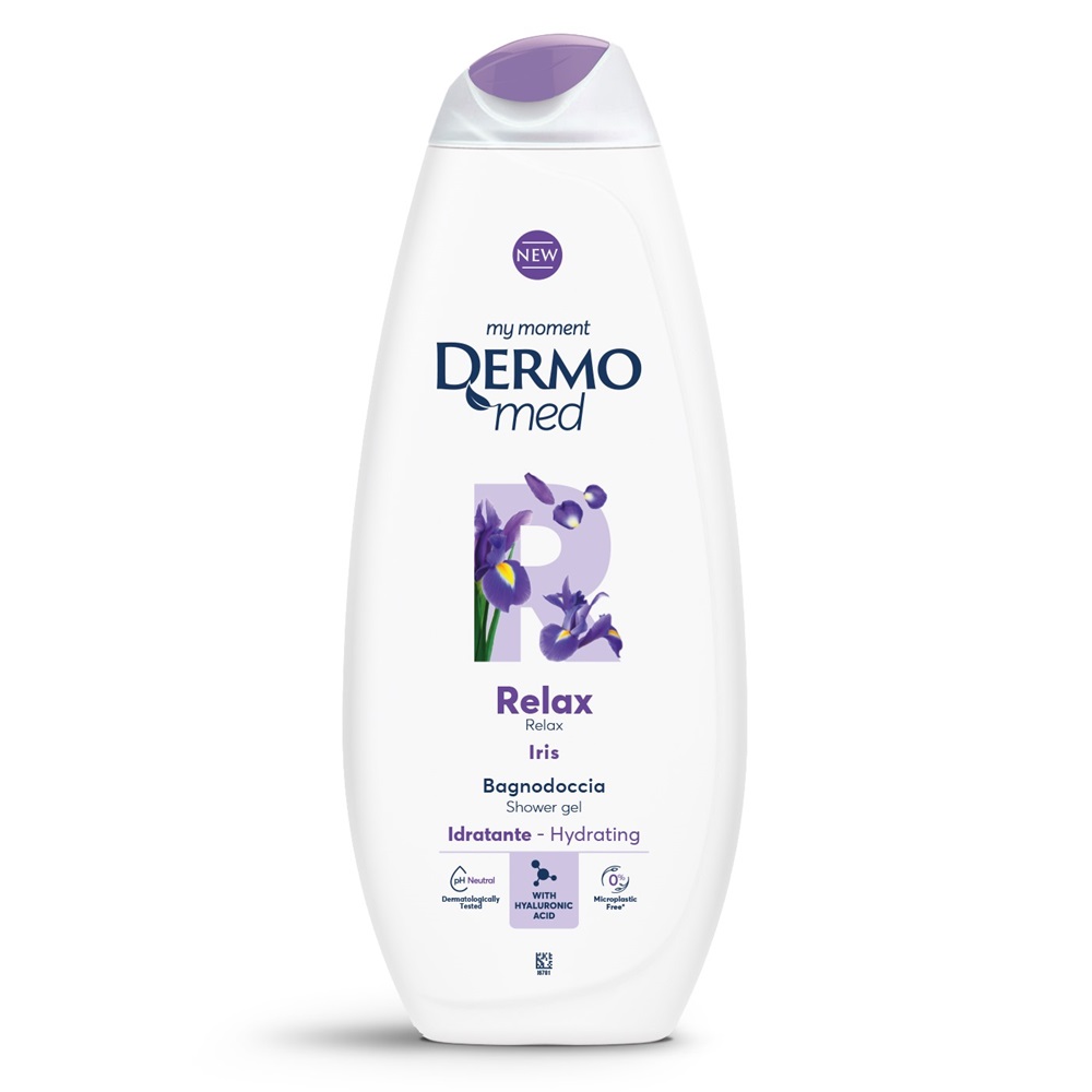 Gel de dus cu iris Relax, 750 ml, Dermomed