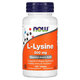 L-Lyzine, 500 mg, 100 tablete, Now Foods 605321