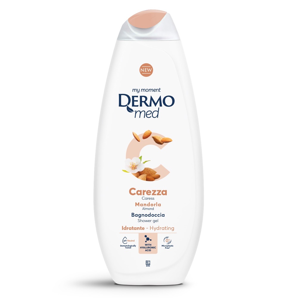 Gel de dus cu migdale Carezza, 750 ml, Dermomed