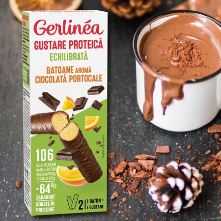 Batoane cu ciocolata si portocale mini pack, 62 g, Gerlinea 619651