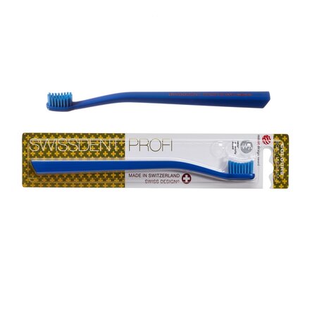 Periuta de dinti albastra Profi Soft Medium, Swissdent