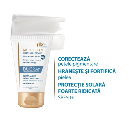Crema de maini cu SPF 50+ Melascreen, 50 ml, Ducray 567340