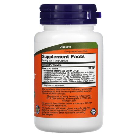 Probiotic Probio-10, 30 capsule vegetale, Now Foods 605498