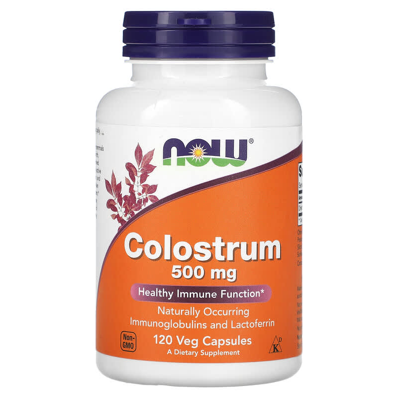 Colostru, 500 mg, 120 capsule vegetale, Now Foods