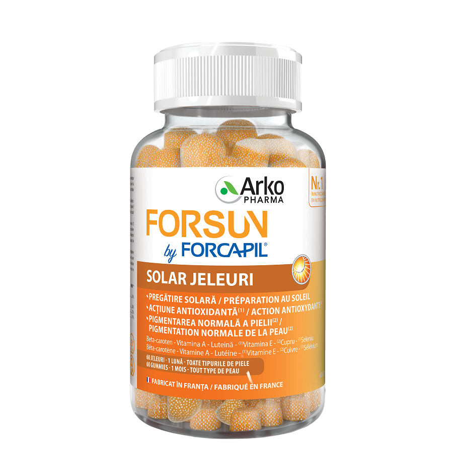 Forcapil Forsun Solar, 60 jeleuri, Arkopharma