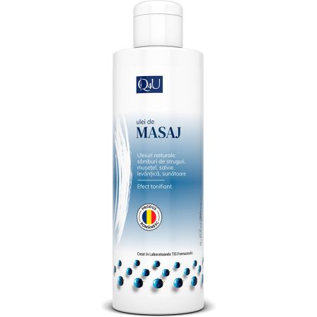 Ulei de masaj Q4U, 250 ml, Tis Farmaceutic