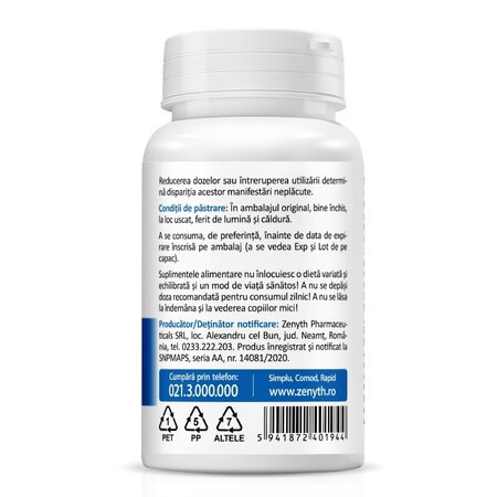 Melatonin Forte, 10 mg, 30 capsule vegetale, Zenyth 619253