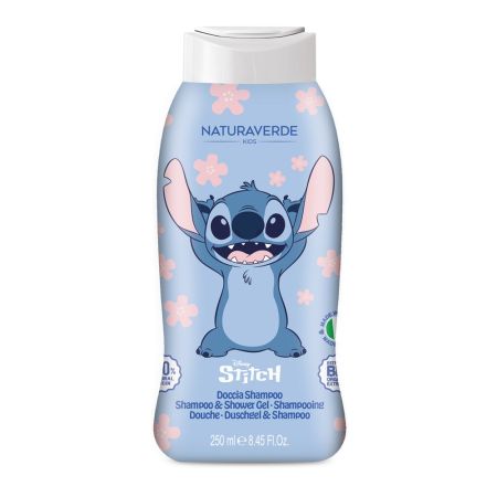 Sampon si gel de dus pentru copii Stitch, 250 ml, Naturaverde kids