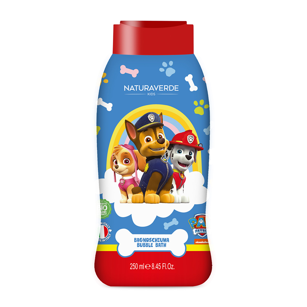 Spuma de baie cu extract organic de ovaz Paw Patrol, 250 ml, Naturaverde