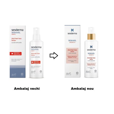Lotiune impotriva caderii parului Seskavel Growth, 200 ml, Sesderma 671198