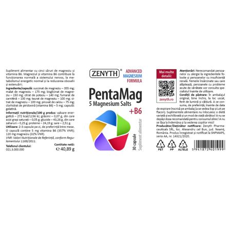 PentaMag, 30 capsule, Zenyth 701918