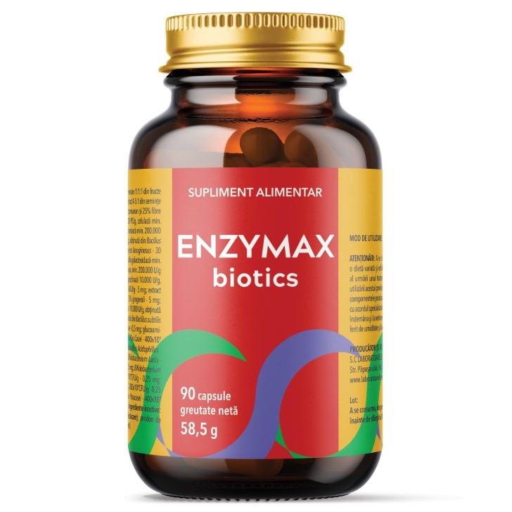 Enzymax Biotics, 90 capsule, Laboratoarele Remedia