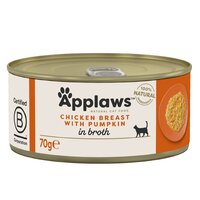 Hrana umeda pentru pisici cu piept de pui si dovleac, 70 g, Applaws