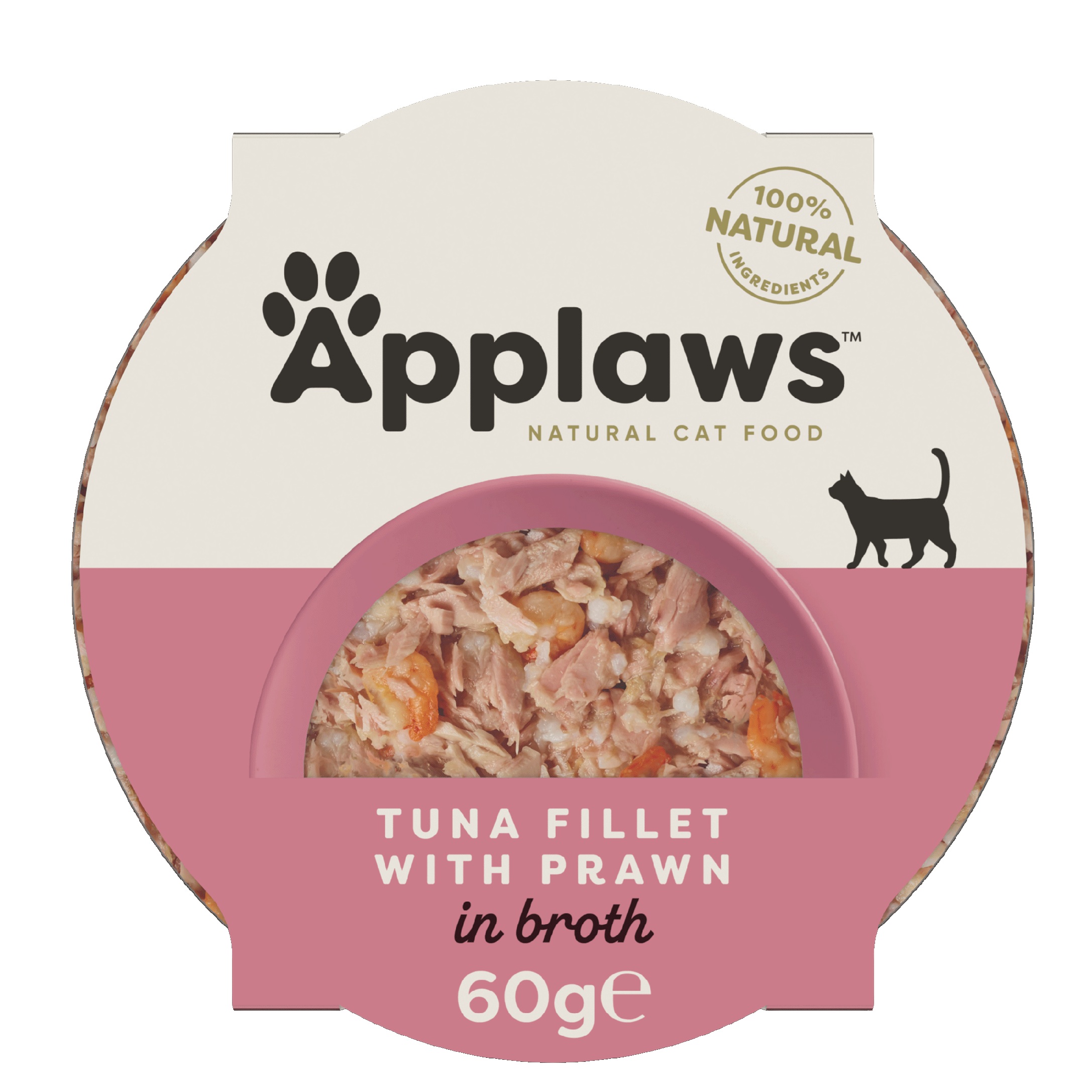 Hrana umeda pentru pisici cu file de ton si creveti, 60 g, Applaws