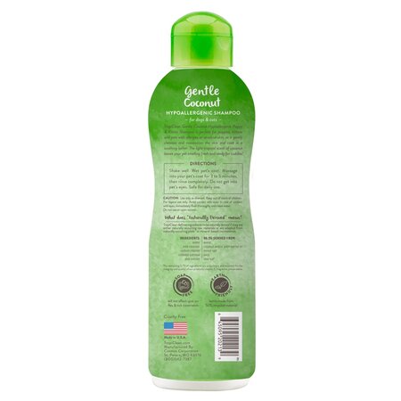 Sampon hipoalergenic pentru caini si pisici juniori Gentle Coconut Grooming, 355 ml, Tropiclean 605916
