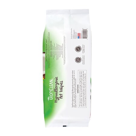 Servetele umede hipoalergenice pentru caini si pisici Grooming, 100 bucati, Tropiclean 606023