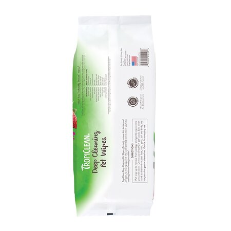 Servetele umede curatare profunda pentru caini si pisici Grooming, 100 bucati, Tropiclean 606030