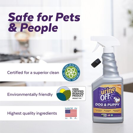 Solutie pentru indepartarea petelor de urina si a mirosurilor neplacute Urine Off, 500 ml, Tropiclean 606159