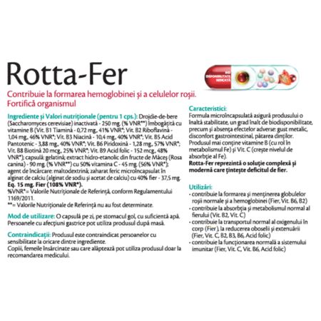 Rotta-Fer, 30 capsule, Rotta Natura 647844