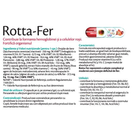 Rotta-Fer, 30 capsule, Rotta Natura 647844