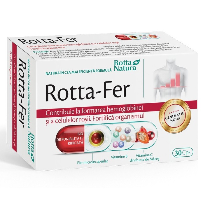 Rotta-Fer, 30 capsule, Rotta Natura