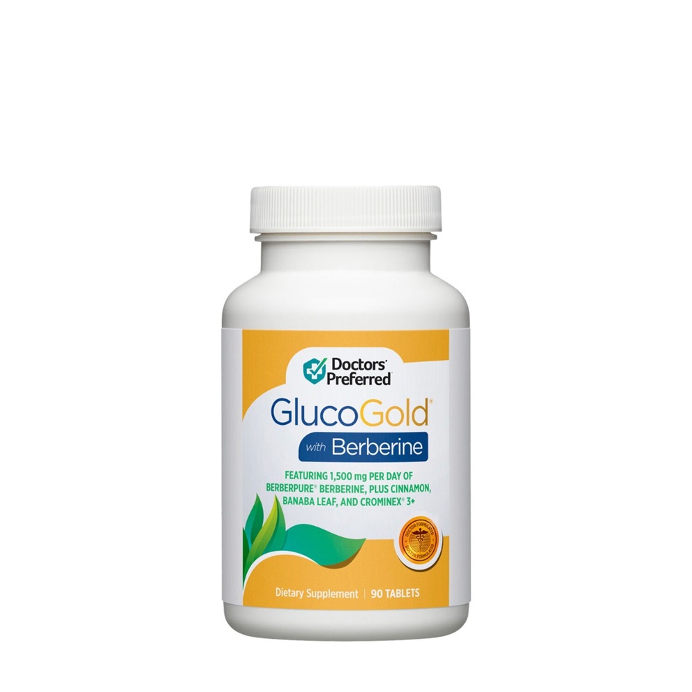 GlucoGold cu Berberina Doctor’s Preferred, 90 tablete, GNC