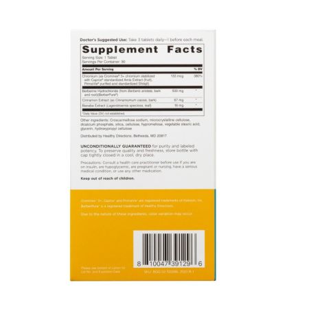 GlucoGold cu Berberina Doctor’s Preferred, 90 tablete, GNC 647664