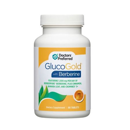 GlucoGold cu Berberina Doctor’s Preferred, 90 tablete, GNC