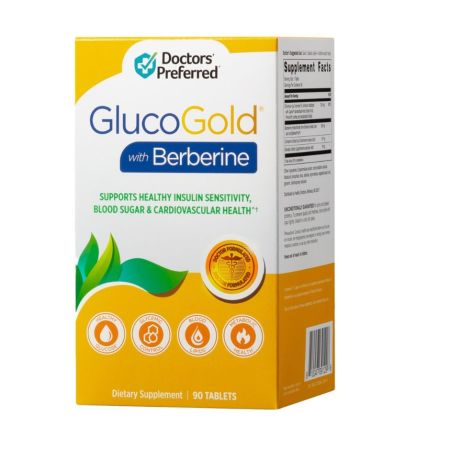GlucoGold cu Berberina Doctor’s Preferred, 90 tablete, GNC 647663