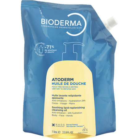 Rezerva ulei de dus Atoderm, 1000 ml, Bioderma