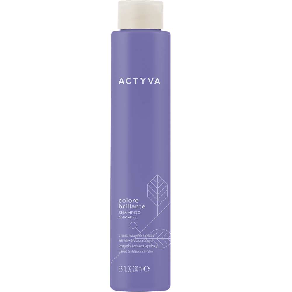 Sampon pentru neutralizarea tonurilor de galben Colore Brillante Actyva, 250 ml, Kemon