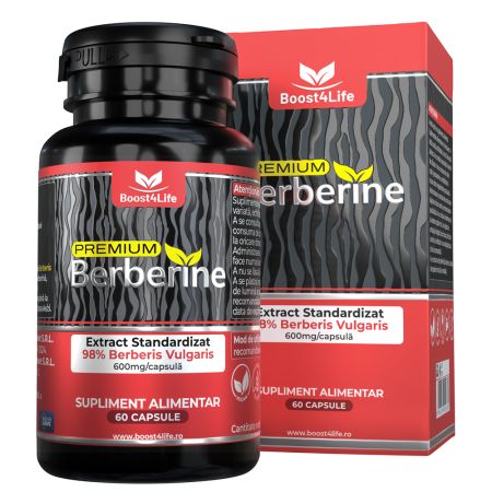 Premium Berberina, 600 mg, 60 capsule, Boost4Life