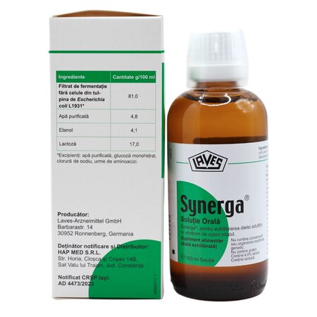 Solutie orala Synerga, 100 ml, Laves 713956