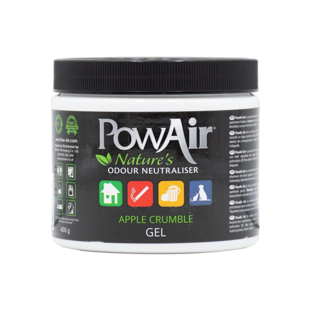 Gel neutralizator de miros si odorizant Apple Crumble, 400 g, PowAir